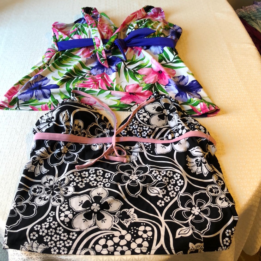 2 size 16 Tankini tops